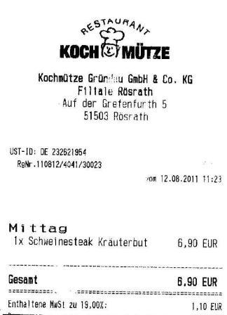 gfhe Hffner Kochmtze Restaurant